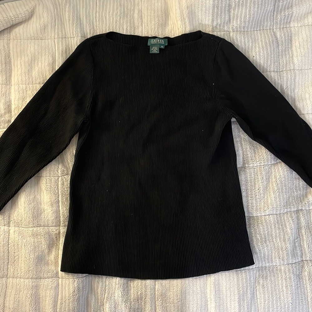 Ralph Lauren Black knit sweater!!